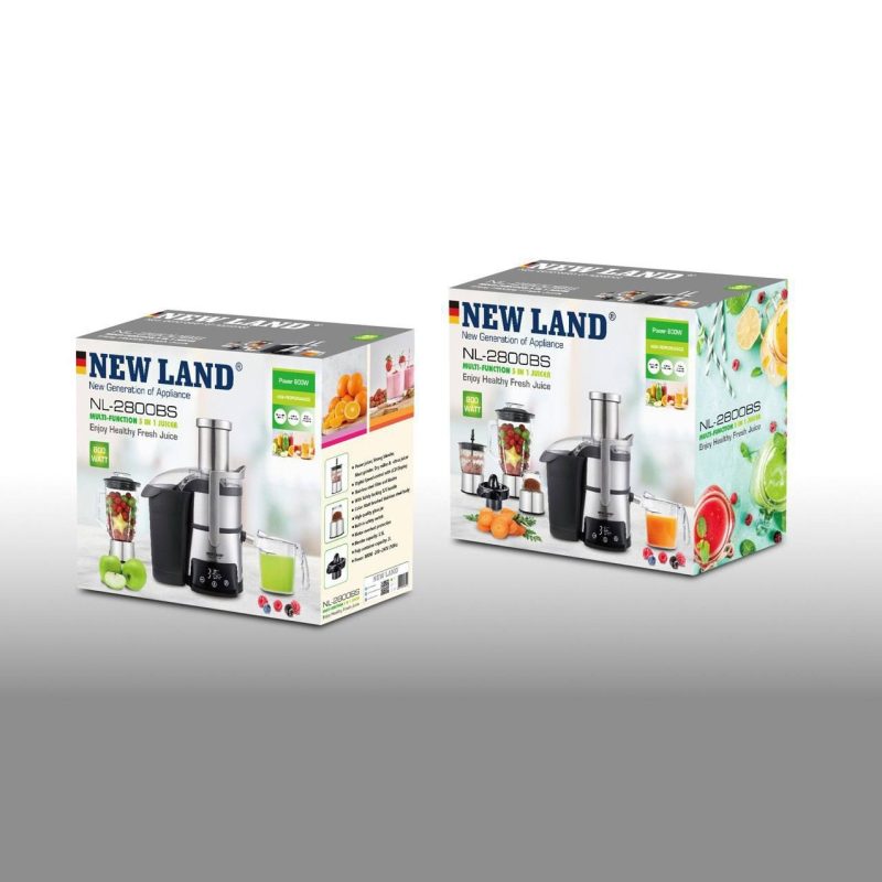 آبمیوه گیری 5 کاره نیولند مدل NL-2800BS - تصویر 2