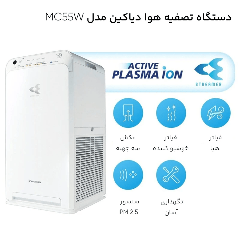 دستگاه تصفیه هوا دایکین مدل MC55W